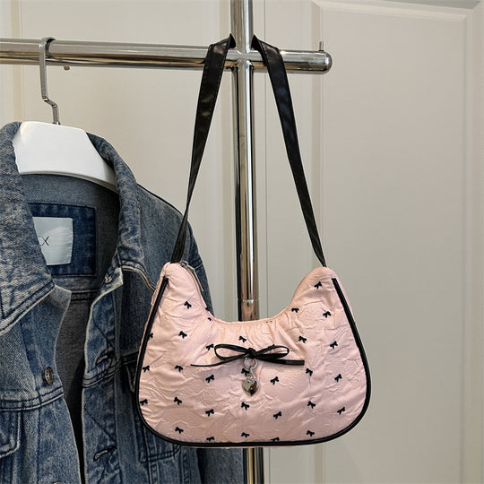 Damen Mini-Satchel Tasche mit dekorativen Schleifenakzenten Nord Taschen