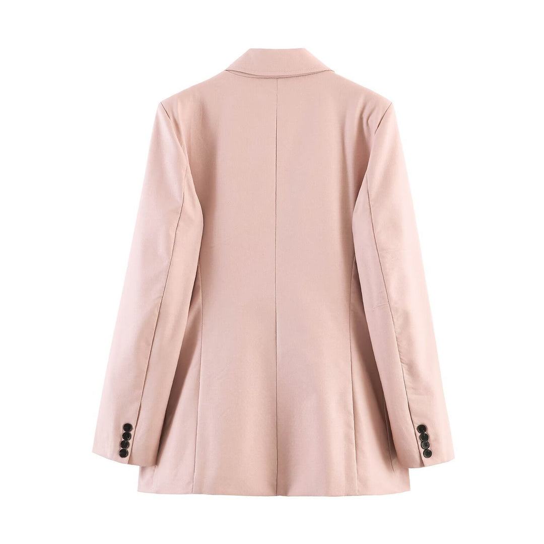 Damen Weite High‑Waist Anzughose mit Bügelfalte und Seitentaschen Nord Taschen