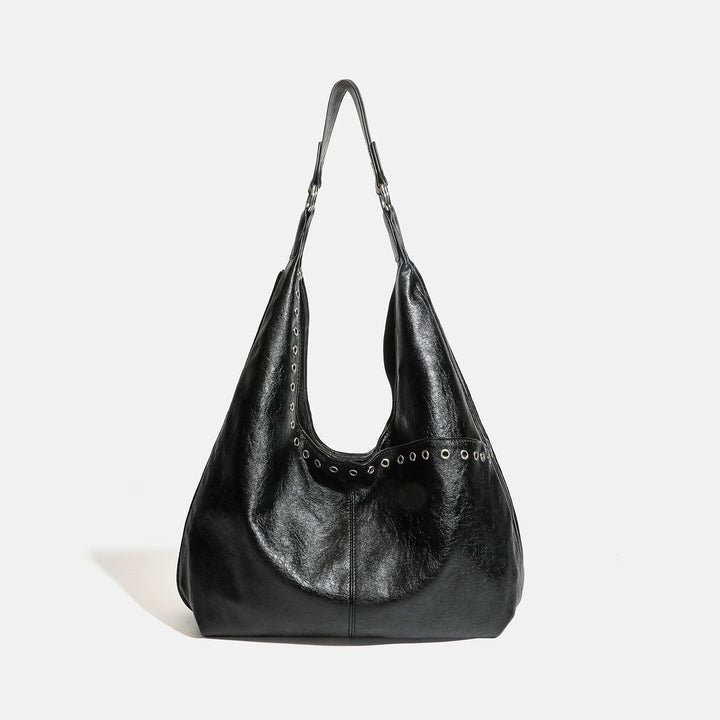 Damen Hobo-Tasche mit raffiniertem Koriander-Design und stilvollen Nieten Nord Taschen