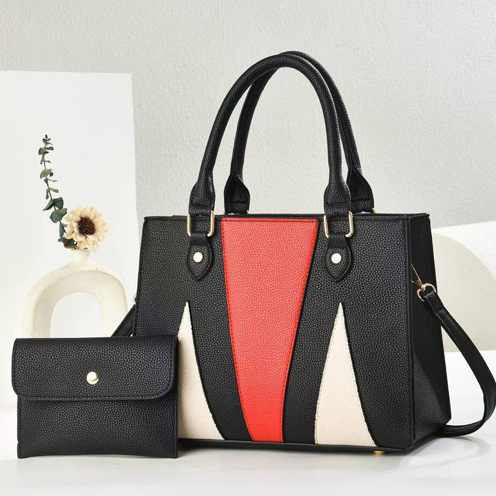 Damen modische Handtasche im modernen Design mit abnehmbarer Mini-Clutch Nord Taschen