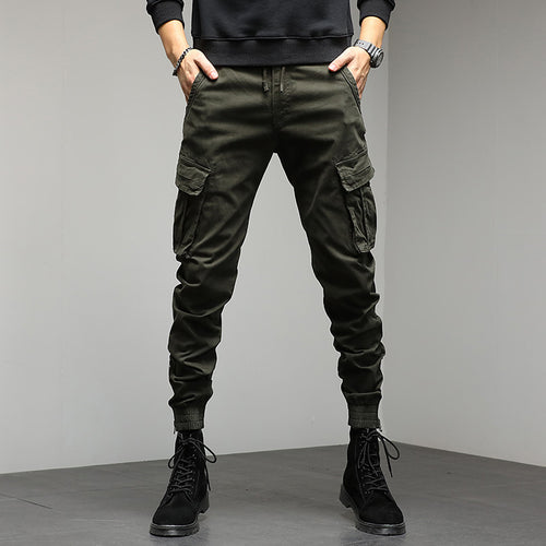 Herren Tapered Utility-Cargo-Jogger mit Tunnelzugbund, verstärkten Kniepartien & Mehrfach-Taschen Nord Taschen