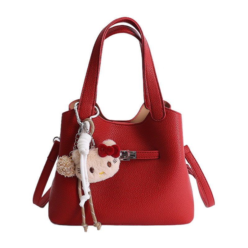 Damen Designer Handtasche mit charmantem Anhänger Nord Taschen