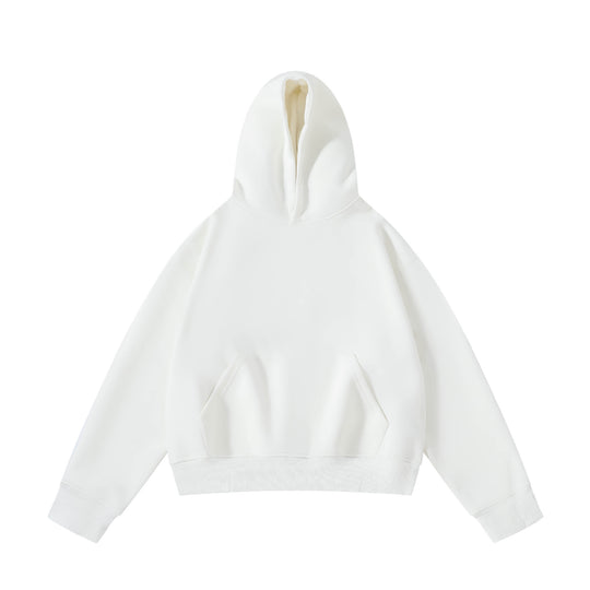 Unisex nan schwerer Oversize-Kapuzenpullover mit doppellagiger Kapuze Kängurutasche und breitem Rippbund Nord Taschen