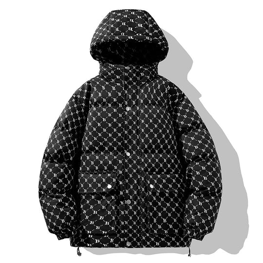 Herren Wattierter Kapuzenparka mit Thermofüllung wasserabweisender Oberfläche & Multifunktionstaschen Nord Taschen
