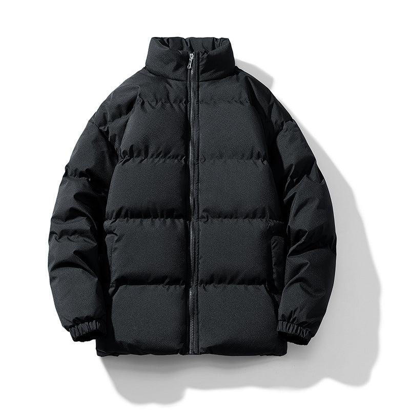 Unisex Leichte gesteppte Daunenoptik Pufferjacke mit Stehkragen und Zwei-Wege-Reißverschluss Nord Taschen
