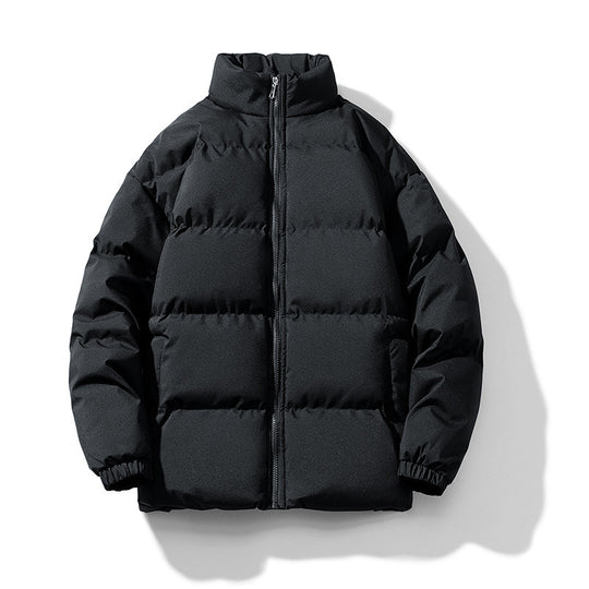 Unisex Leichte gesteppte Daunenoptik Pufferjacke mit Stehkragen und Zwei-Wege-Reißverschluss Nord Taschen