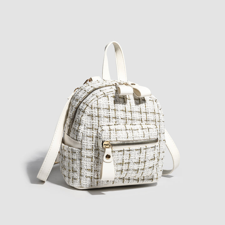 Damen Rucksacktasche mit elegantem Gewebe und praktischen Reißverschluss Nord Taschen