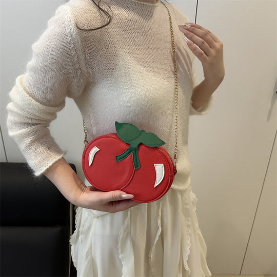 Damen kreative Umhängetasche im fruchtigen Kirschdesign Nord Taschen