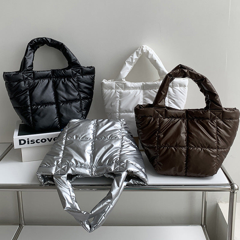 Damen modische Shopper-Tasche mit weich gepolsterter Struktur Nord Taschen