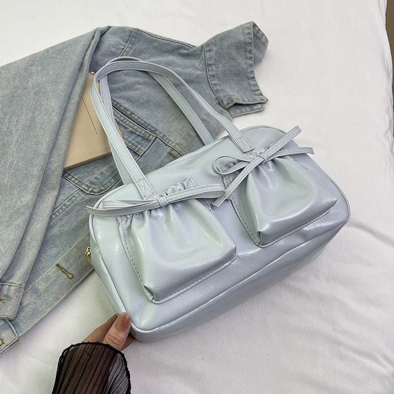 Damen elegante Handtasche mit raffinierten Kordelzug-Details Nord Taschen