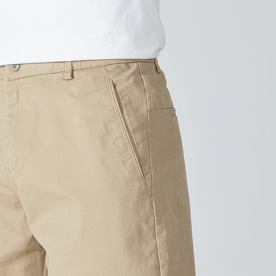 Herren Klassische Baumwoll-Chinohose mit geradem Bein und cleanem Minimal-Design Nord Taschen