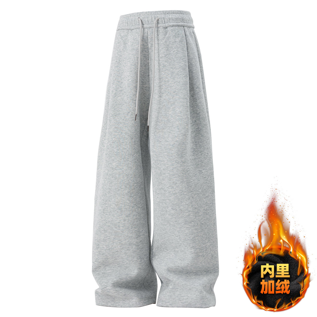Unisex Weite Lounge‑Hose mit hohem Elastikbund, Kordelzug und extra weitem Palazzoschnitt Nord Taschen