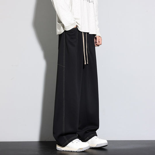 Damen Weite Palazzo‑Hose mit hohem Elastbund & Kordelzug Nord Taschen