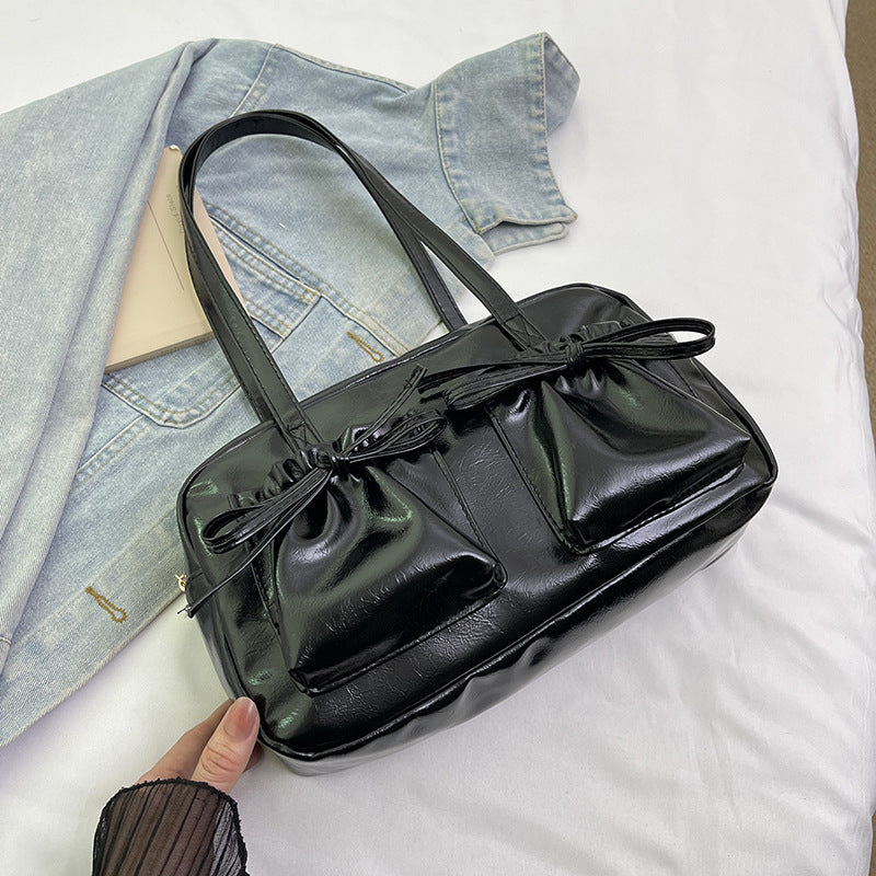 Damen elegante Handtasche mit raffinierten Kordelzug-Details Nord Taschen