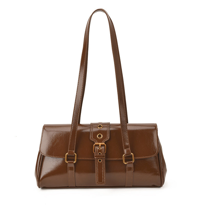 Damen elegante Handtasche mit strukturiertem Verschluss Nord Taschen