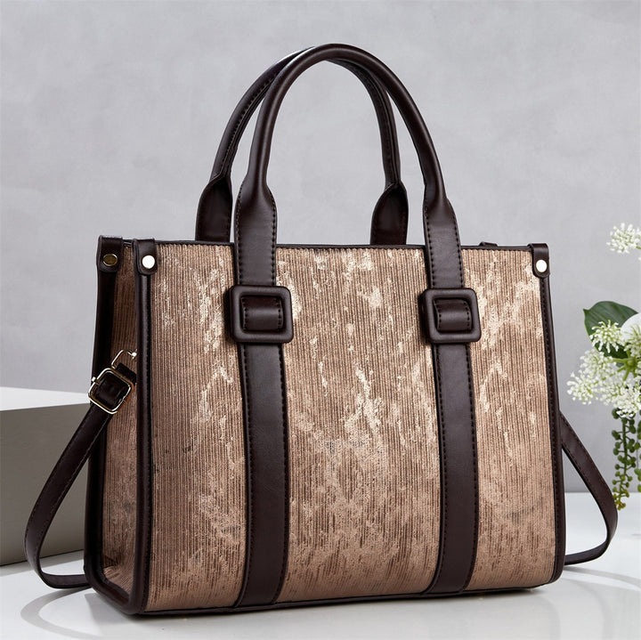 Damen elegante Handtasche mit einzigartiger Textur und abnehmbarem Schultergurt Nord Taschen