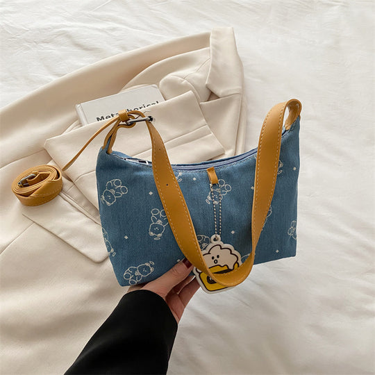 Damen Umhängetasche mit verspieltem Tiermotiv und abnehmbarem Schulterriemen Nord Taschen