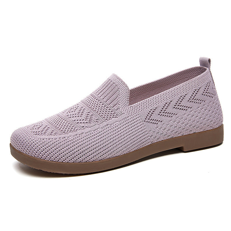 Damen Bequeme Slip-On Schuhe mit atmungsaktivem Netzwerkdesign