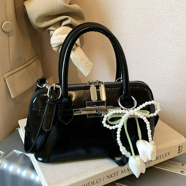 Damen modische Handtasche mit blumiger Schmuckverzierung Nord Taschen