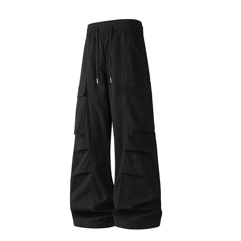 Herren Baggy-Cargo-Hose mit tiefem Schritt, Oversized-Silhouette und aufgesetzten Utility-Taschen Nord Taschen