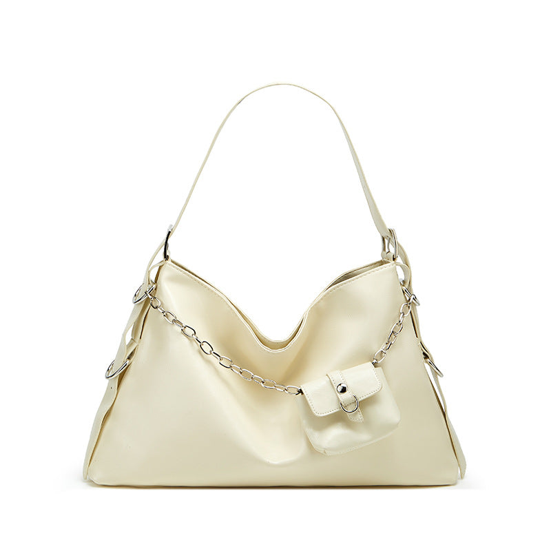 Damen Hobo-Tasche mit elegantem Faltendesign und praktischen Reißverschlussfächern Nord Taschen