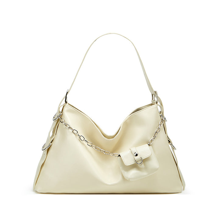 Damen Hobo-Tasche mit elegantem Faltendesign und praktischen Reißverschlussfächern Nord Taschen