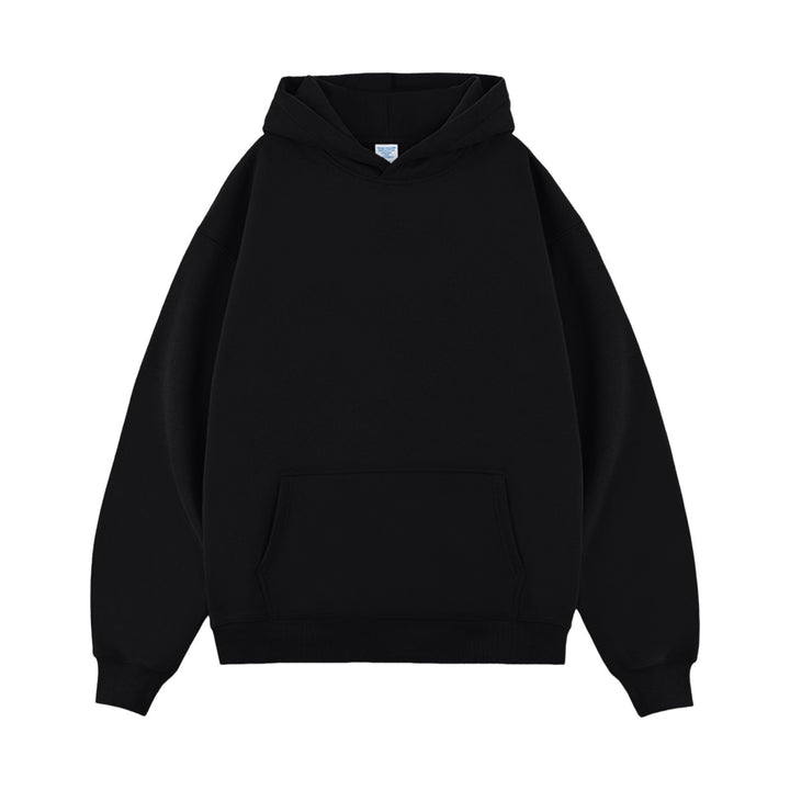 Unisex nan minimalistischer Oversize-Kapuzenpullover mit gedoppelter Kapuze, tiefer Schulter und breitem Rippbund Nord Taschen