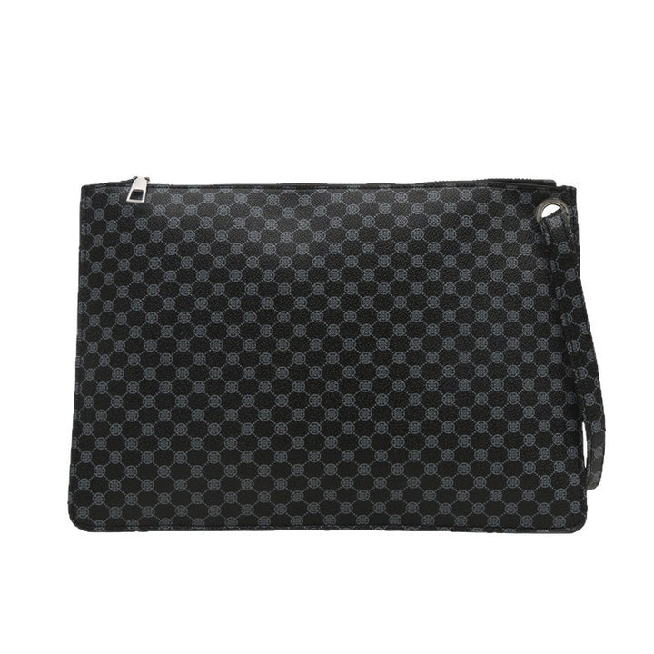 Damen elegante Clutch mit modernem Karo-Muster Nord Taschen