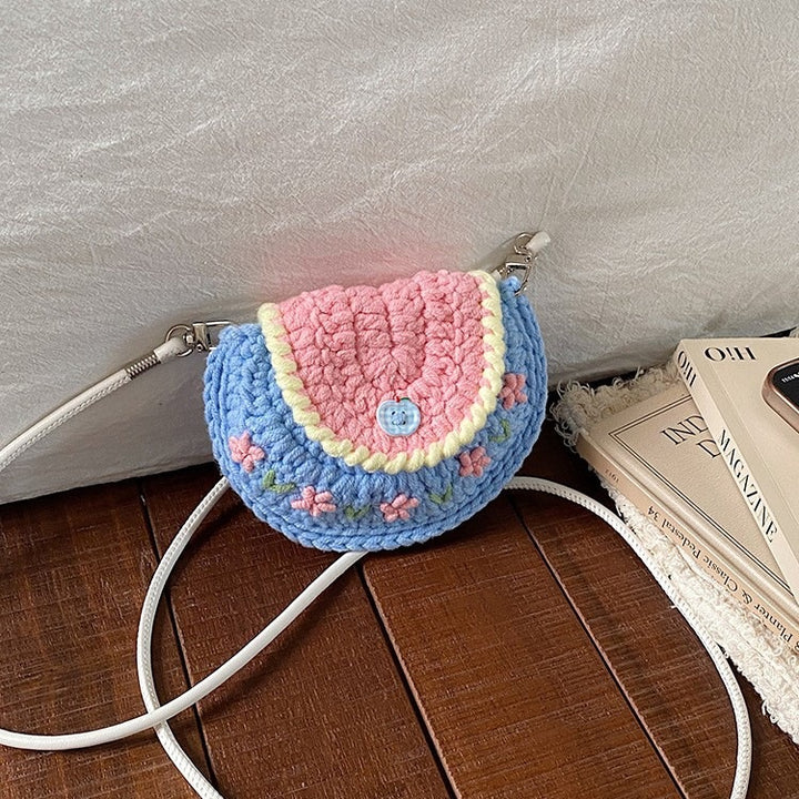 Damen gehäkelte Umhängetasche mit floralem Design Nord Taschen