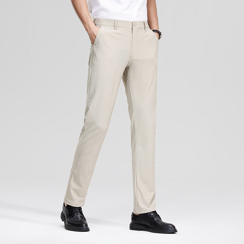 Herren Schlanke Business‑Stretchhose mit Bügelfalte und Komfortbund Nord Taschen