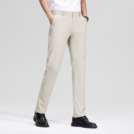 Herren Schlanke Business‑Stretchhose mit Bügelfalte und Komfortbund Nord Taschen