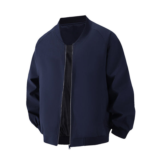 Herren Minimalistische Oversize-Bomberjacke mit Raglanärmeln, elastischem Saum & Komfortkragen Nord Taschen