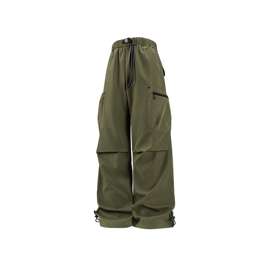 Damen Weite Technical-Cargo-Hose mit Tunnelzugbund, verstärkten Kniepartien und verstellbaren Beinabschlüssen Nord Taschen