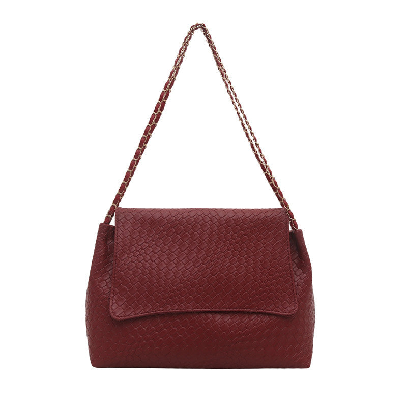 Damen Schultertasche aus hochwertigem geflochtenem Leder Nord Taschen