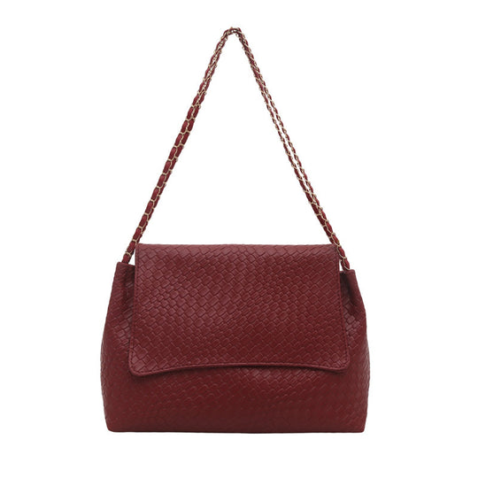 Damen Schultertasche aus hochwertigem geflochtenem Leder Nord Taschen