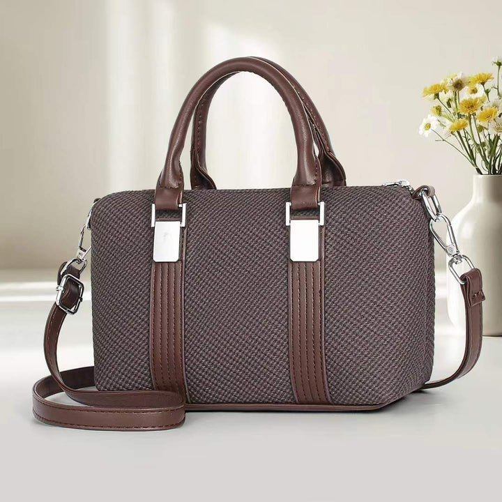 Damen Handtasche mit strukturiertem Obermaterial und abnehmbaren Schulterriemen Nord Taschen