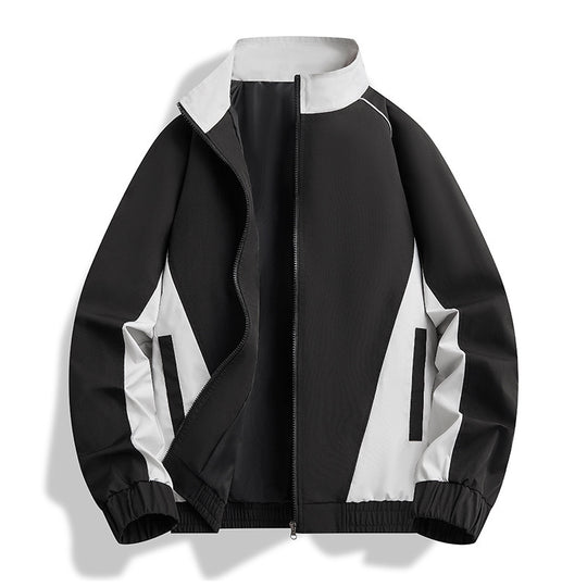 Herren Leichte Athletic-Softshell-Trainingsjacke mit Kontrastpaneelen, Stehkragen & elastischem Saum Nord Taschen