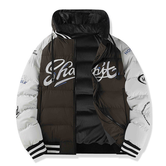 Herren Sportliche Steppjacke mit hohem Kragen und Reflektierenden Details Nord Taschen