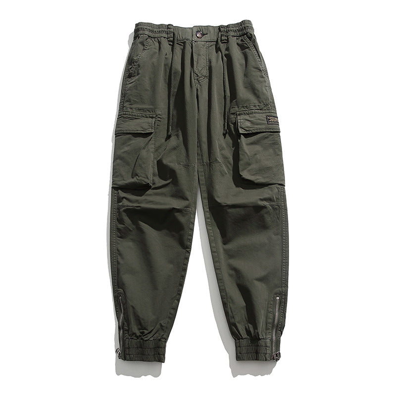 Herren Cargo-Joggerhose mit elastischem Komfortbund, Kniepaneelen und Reißverschluss-Knöcheln Nord Taschen