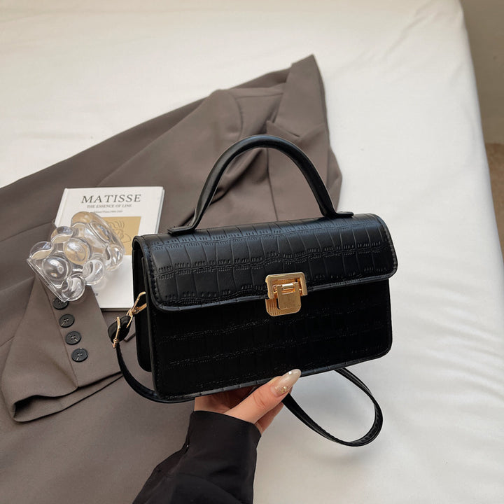 Damen elegante Umhängetasche mit verzierten Krokoprägedetails Nord Taschen