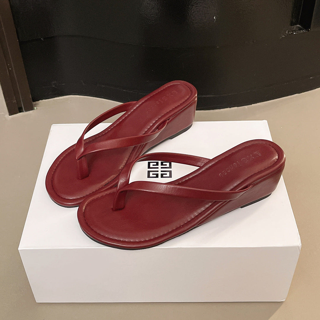 Damen eleganter Wedgesandalen mit schimmerndem Design - Arvani