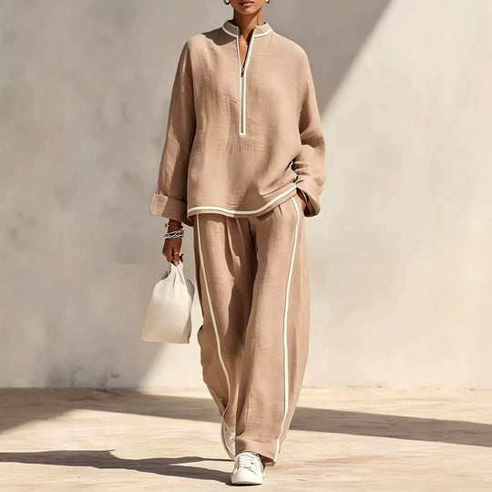 Damen Luftiges und elegantes Pyjama-Set Nord Taschen
