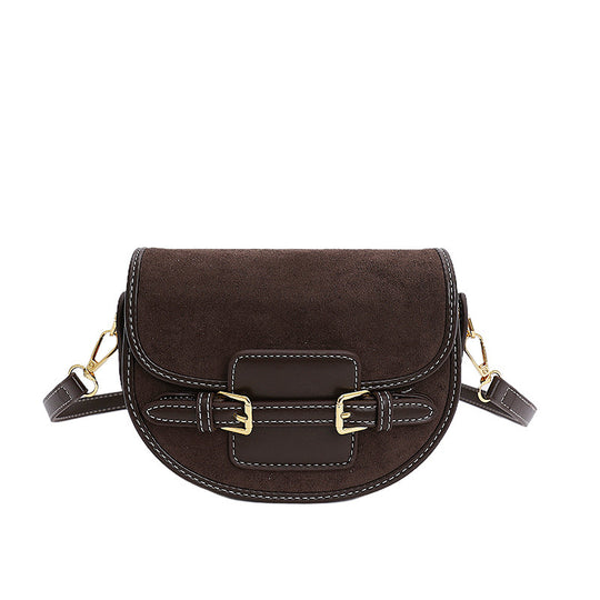 Damen Umhängetasche aus hochwertigem Wildleder mit elegantem Kettenverschluss Nord Taschen