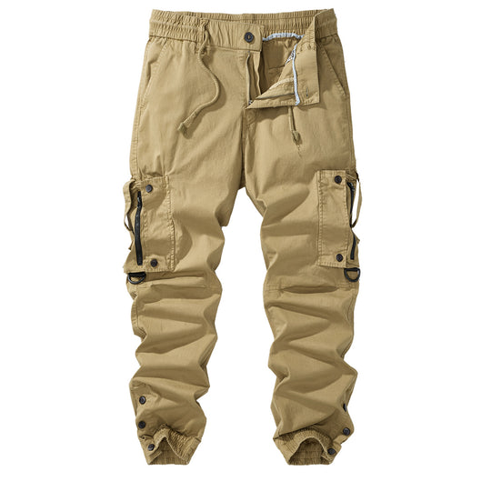 Herren Cargo-Jogginghose mit elastischem Bund, Reißverschluss-Cargotaschen und verstellbarem Saum Nord Taschen