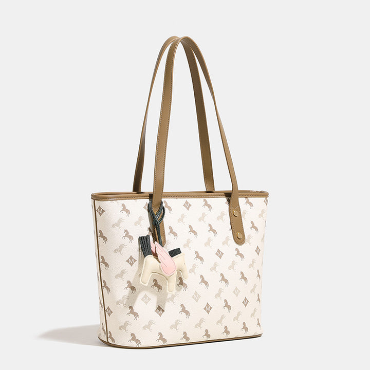 Damen Freizeit Tote-Tasche mit verspieltem Design und abnehmbarer Anhänger Nord Taschen