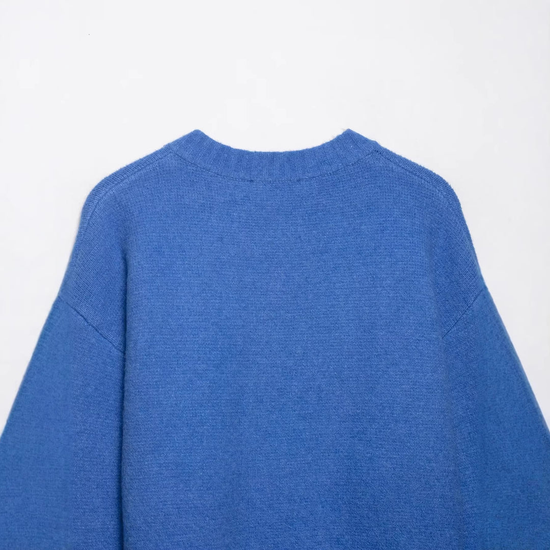 Damen Cropped-Cardigan mit kastiger Silhouette, Rippenbund und Rundhalsausschnitt Nord Taschen