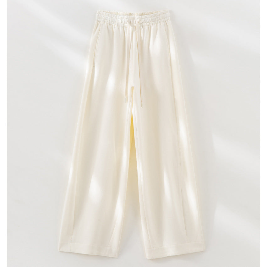 Damen Weite Loungehose mit elastischem Bund, Kordelzug und seitlichen Eingrifftaschen Nord Taschen