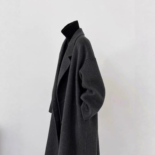 Damen Oversized Wollmantel Nord Taschen