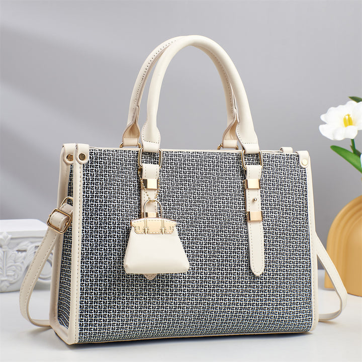 Damen strukturierte Handtasche mit abnehmbarer Mini-Tasche Nord Taschen