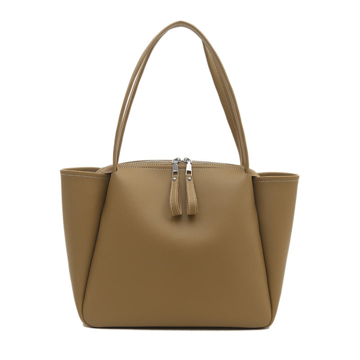 Damen elegante Schultertasche mit praktischem Reißverschluss Nord Taschen